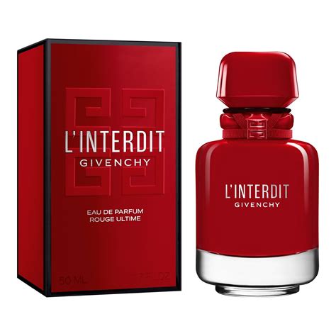 l'interdit eau de parfum rouge ultime givenchy|givenchy rouge interdit notes.